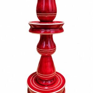 AATIKE Handmade Wooden Candle Stand - Set of 3